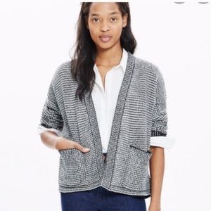 Madewell Two Tone Cocoon Cardigan Sweater In Small